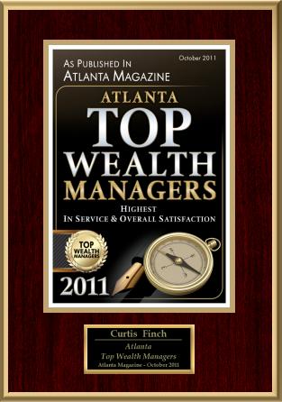 Curtis is a 2011 Atlanta Top Wealth Manager, as seen in Atlanta Magazine
